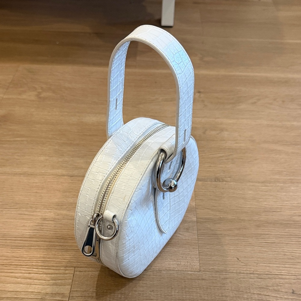 Rebecca Minkoff White Croc-Embossed Purse & Crossbody - Picture 3 of 4